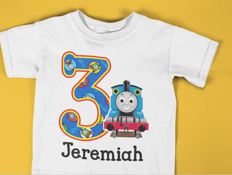 Thomas the sales train birthday shirt