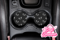 Skellie Heart Hands Car Coaster Set