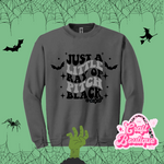 Just a Ray of Pitch Black Printed Sweatshirt