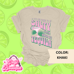 If You're Going to be Salty Margarita Printed Tee - Khaki