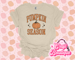 Pumpkin Season Printed Tee - Khaki