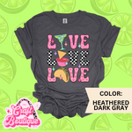 Love Tacos, Chips & Salsa, Margs Printed Tee - Heathered Dark Gray