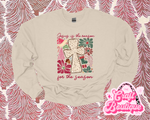 Jesus is the Reason for the Season Tree Printed Sweatshirt - Khaki