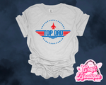 Top Dad Planes & Stars Printed Tee