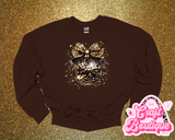 Leopard Disco Ball Printed Sweatshirt