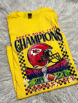 Large Super Bowl champions 2024 tshirt - yellow