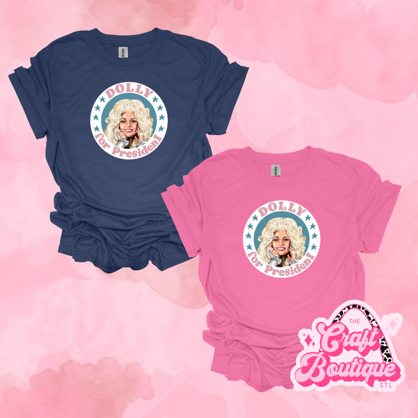 Dolly for President Printed Tee