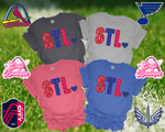 STL Sports Faux Embroidery Printed Tee